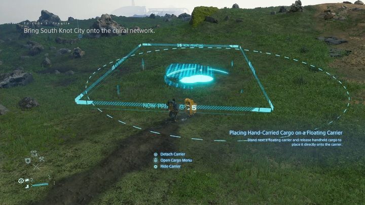 At a specific location, set a safe house by selecting it from PCC lvl 2 - Chapter 3 - Fragile | Death Stranding Walkthrough - Main story - Death Stranding Guide