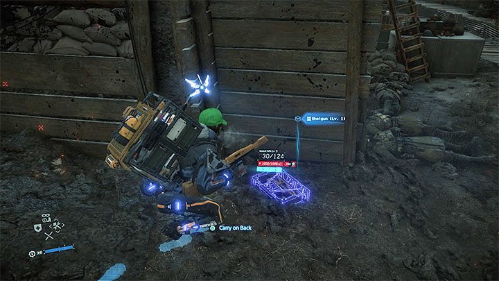 Before you even start attacking the boss, use a scanner to collect as much supplies from the area as possible - Clifford Unger in Chapter 4 | Death Stranding Boss - Bosses - Death Stranding Guide