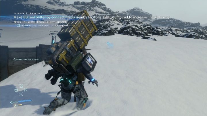 This is one of the most difficult but also more interesting tasks in this chapter - Chapter 6 - Deadman | Death Stranding Walkthrough - Main story - Death Stranding Guide