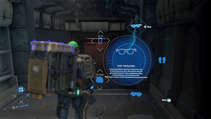 A cosmetic item can be equipped by selecting it from a drop-down menu - Is it possible to change the appearance of the character in Death Stranding? - Exploration and cargo transportation - Death Stranding Guide
