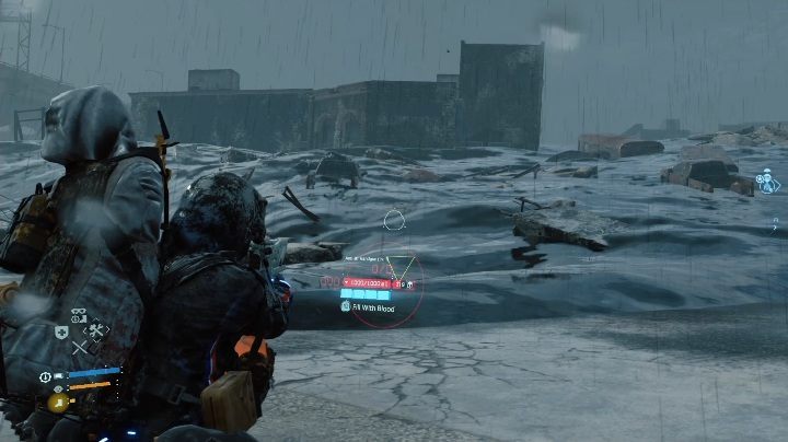 The monsters second skill is the availability to hide in the tar - Four-legged beast | Death Stranding Boss - Bosses - Death Stranding Guide