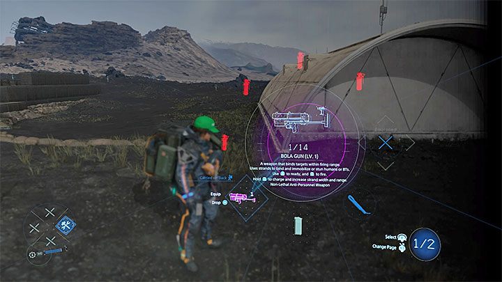 Bola Gun is a weapon that is gained thanks to progress in the story - How to get the first weapons in Death Stranding? - Combat - Death Stranding Guide