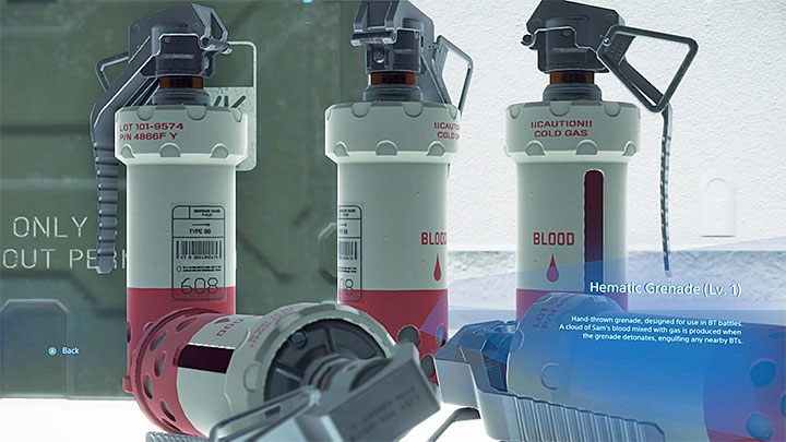 Hematic Grenade is a weapon which is unlocked along the progress in the main story - How to get the first weapons in Death Stranding? - Combat - Death Stranding Guide