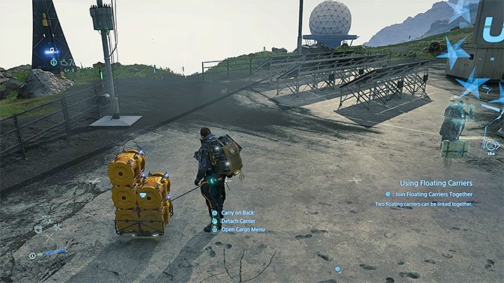 You can also reduce the cargos weight by placing items on a vehicle - How to increase the load capacity limit in Death Stranding? - Exploration and cargo transportation - Death Stranding Guide