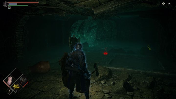 Before you go to the door you just opened, though, go inside the room - Demons Souls Remake: The Ritual Path (4-2) - walkthrough - Temple of Storms (Region 4) - Demons Souls Remake Guide