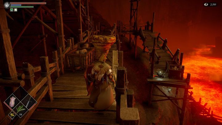 When you finally jump to the lower level, pick up all the items that you see - it will be mainly materials to upgrade weapons - Demons Souls Remake: The Tunnel City (2-2) - walkthrough - Tunnel of the Stone Fang (Region 2) - Demons Souls Remake Guide