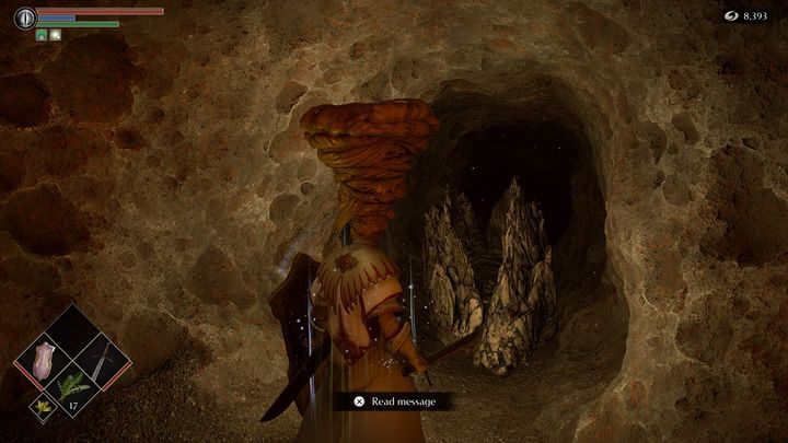 Going deeper into the tunnel, you will also notice the entrance blocked by a stone barrier - Demons Souls Remake: The Tunnel City (2-2) - walkthrough - Tunnel of the Stone Fang (Region 2) - Demons Souls Remake Guide