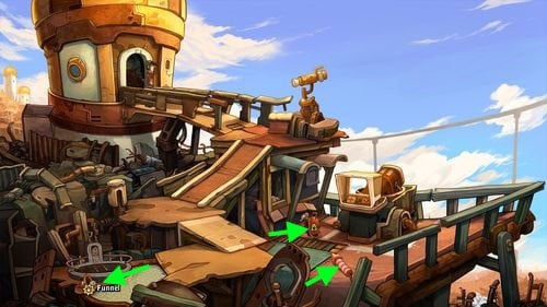 Get inside the house and go out to the backyard - Find coffee powder ingredients | Part 1 - Kuvaq - Part 1 - Kuvaq - Deponia Game Guide & Walkthrough