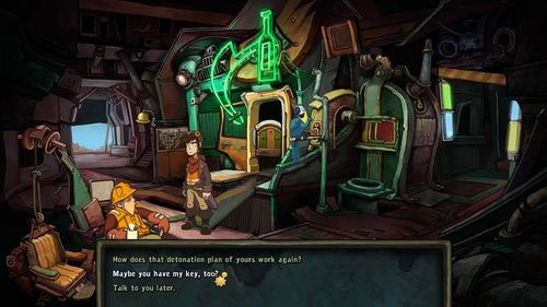 As you remember, Hannek collects car keys - Find coffee water ingredients | Part 1 - Kuvaq - Part 1 - Kuvaq - Deponia Game Guide & Walkthrough