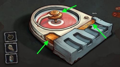 There are the interactive parts in the cartridge - Contact Pins, Chip and Reading Head - Fix Goals implant | Part 3 - Lower Ascension Station - Part 3 - Lower Ascension Station - Deponia Game Guide & Walkthrough