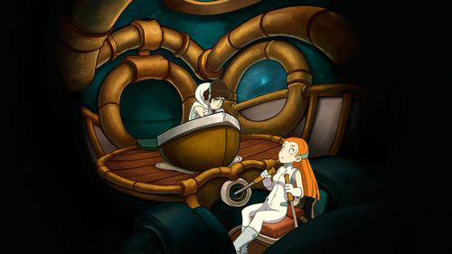 You see Rufus-Cletus and Goal in their way to Elysium - Go to Elysium to save Deponia | Part 3 - Lower Ascension Station - Part 3 - Lower Ascension Station - Deponia Game Guide & Walkthrough