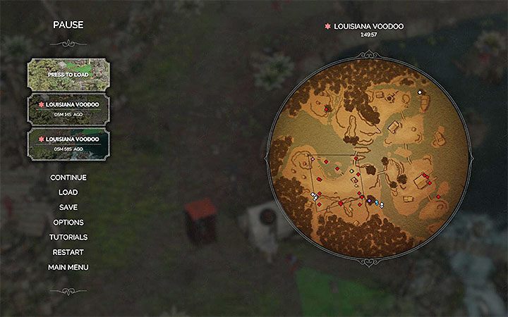 The map of the area is one of the most useful features in Desperados III - Desperados 3: Exploration and sneaking - Basics - Desperados 3 Guide