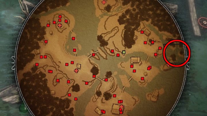 This chicken is on the edge of the map of mission 9 - Louisiana Voodoo - Desperados 3: Golden chickens - list - Trophies/Achievements - Desperados 3 Guide