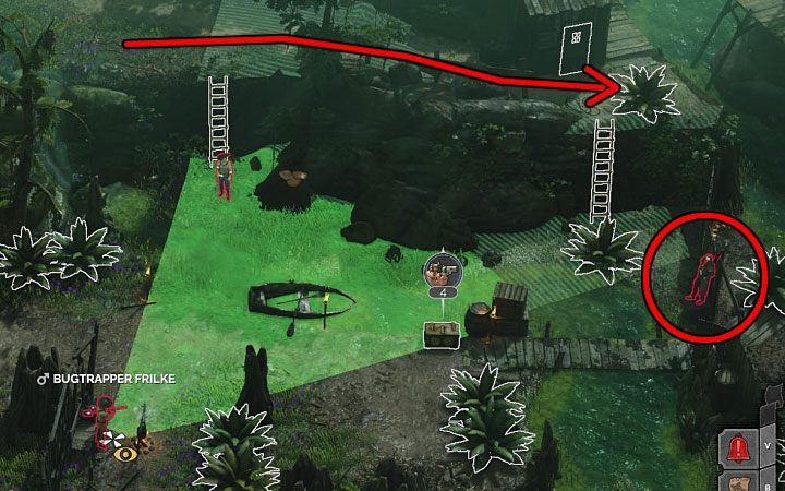 A little further ahead, you will meet two opponents - Desperados 3: Reach the village with all heroes - mission 11, walkthrough - Mission 11 - Burn the Queen - Desperados 3 Guide