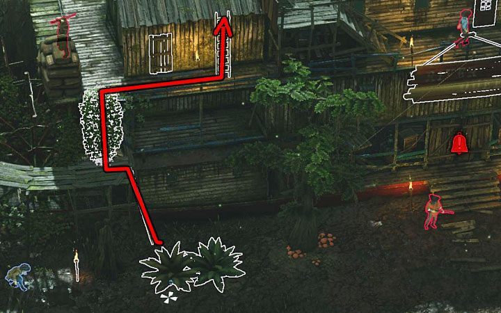 The ship called Queen is located in the northern part of the map (M11,18) and, unfortunately, is carefully guarded by the enemy - Desperados 3: Infiltrate and set fire to the Queen - mission 11, walkthrough - Mission 11 - Burn the Queen - Desperados 3 Guide