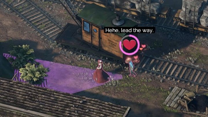 Kate should immediately equip the acquired disguise - Desperados 6: Walk over the bridge and get a disguise - mission 6, walkthrough - Mission 6 - The Bridge at Eagle Falls - Desperados 3 Guide