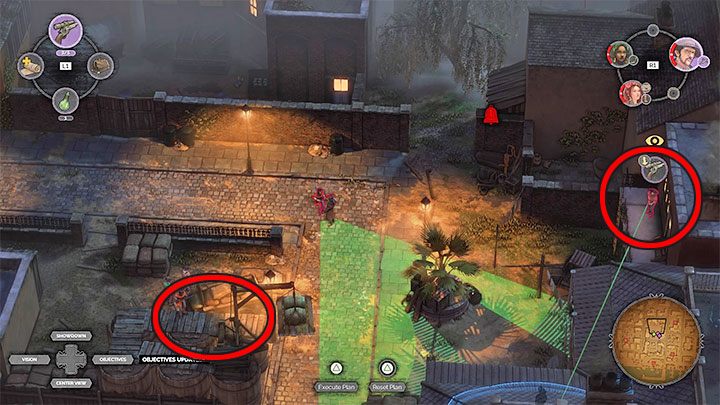 Again, it is worth trying to get to the roof of one of the local buildings - Desperados 3: Reach the office in the warehouse zone - mission 10, walkthrough - Mission 10 - Back Alley Jazz - Desperados 3 Guide