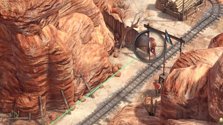 Leave the two opponents guarding the passage to the last section of the map for the end - Desperados 3: Push the wagon to the gate - mission 13, walkthrough - Mission 13 - A Cart Full of Gunpowder - Desperados 3 Guide