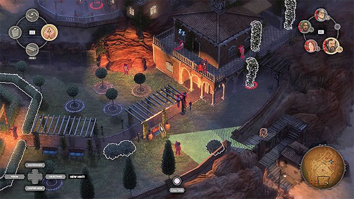 In the next location, you have to decide how you want to infiltrate the back gardens of the property (M15, 16) - Desperados 3: Distract guests with a garden device - mission 15, walkthrough - Mission 15 - A Captain of Industry - Desperados 3 Guide