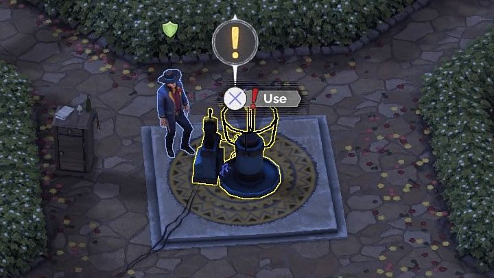 Switch to Cooper and wait until you can use an interactive lever to light the bulb - Desperados 3: Distract guests with a garden device - mission 15, walkthrough - Mission 15 - A Captain of Industry - Desperados 3 Guide