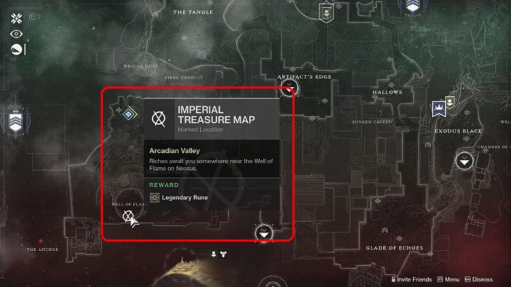 Each Imperial Treasure Map leads to one treasure chest - Destiny 2: Imperial Treasure Map - Destiny 2: Markers and activities - Destiny 2 Game Guide