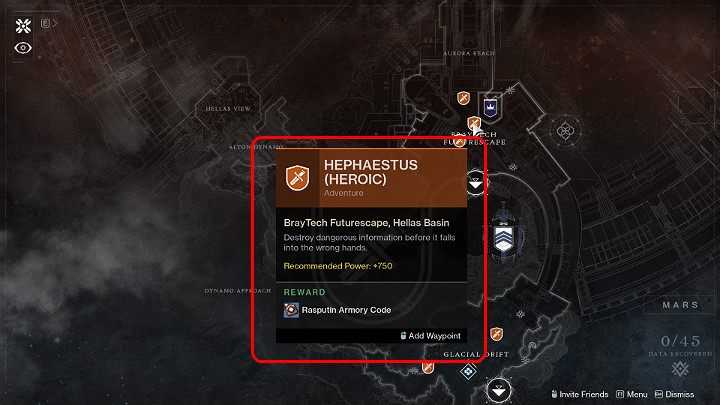 Next, search all the orange markers on a particular planet and locate the Adventure, which has the Heroic tag - Destiny 2: Heroic Adventure - how to complete? - Destiny 2: FAQ - Destiny 2 Game Guide