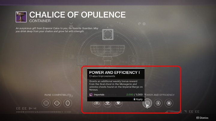 When you complete your first run through The Menagerie and The Invitation quest you will receive some Imperials - Destiny 2: Imperial Chests - how to unlock? - Destiny 2: FAQ - Destiny 2 Game Guide