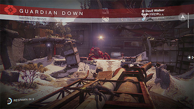 After a several-second-intermission you can go back to battle - Health bar and characters death | Types of missions - Game Guide - Destiny Game Guide