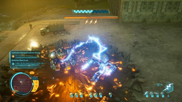 Robo-Armiquist can also destroy the terrain around him - Destroy All Humans 2020: Robo-Armiquist boss fight walkthrough, how to beat? - Bosses - Destroy All Humans Remake Guide