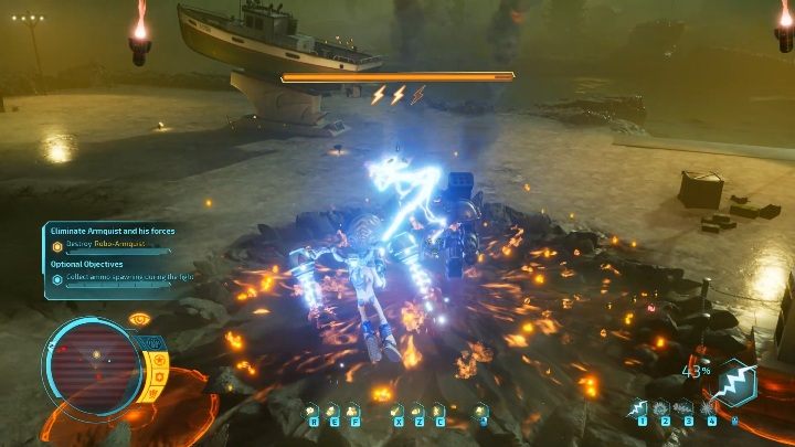 In addition to the previous attacks, the boss can also launch multiple rockets at once - Destroy All Humans 2020: Robo-Armiquist boss fight walkthrough, how to beat? - Bosses - Destroy All Humans Remake Guide