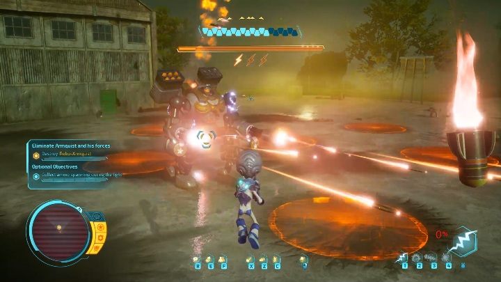 The last stage is a constant barrage of rockets and bombs - Destroy All Humans 2020: Robo-Armiquist boss fight walkthrough, how to beat? - Bosses - Destroy All Humans Remake Guide