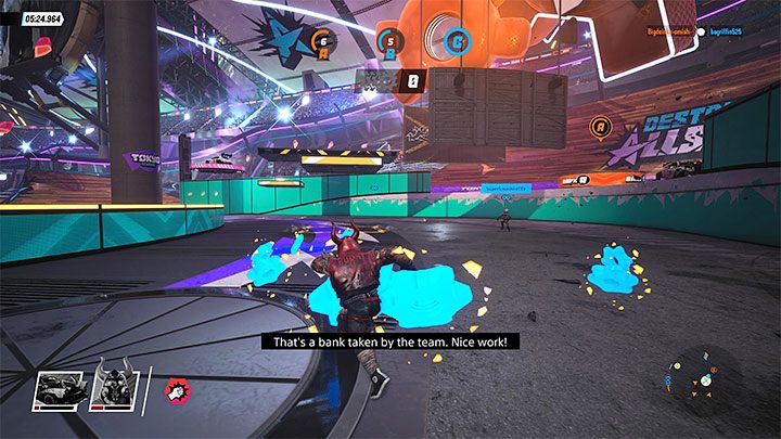 In order to collect the gears lying on the ground, you need to jump out of the vehicle - Destruction AllStars: Stockpile Mode - Game Modes - Destruction AllStars Guide