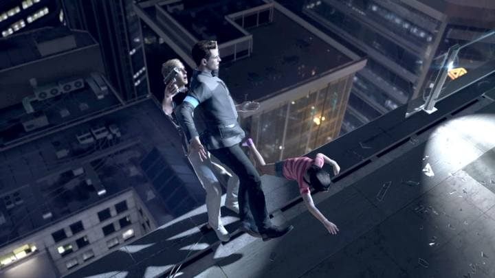 DETROIT BECOME HUMAN - Connor sacrifices himself to rescue Emma