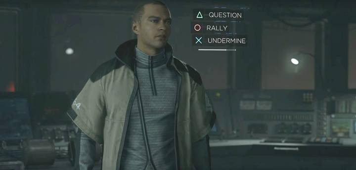 Markus can increase Connors software instability by using certain dialog options. - Crossroads - Markus | Detroit Become Human Walkthrough - Shared scenes - Detroit Become Human Guide