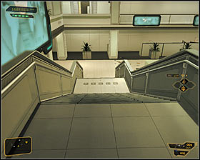 Continue exploring the seventh floor, finding more drawers and reaching an evacuation route, inaccessible for the time being #1 - (1) Reaching room 404 - Confronting Eliza Cassan - Deus Ex: Human Revolution Game Guide