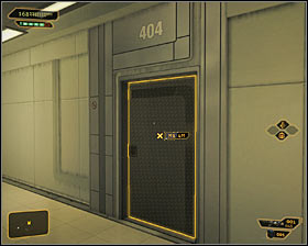 12 - (1) Reaching room 404 - Confronting Eliza Cassan - Deus Ex: Human Revolution Game Guide