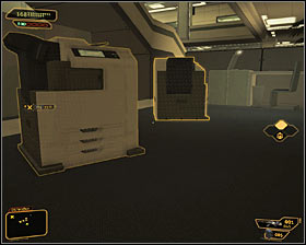 In the end take care of the guard patrolling the central part of the room #1 - (2) Peaceful solution: Getting out of the ambush - Confronting Eliza Cassan - Deus Ex: Human Revolution Game Guide