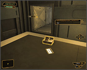 An alternative option is jumping into the right, inoperable elevator shaft #1, but in such situation you would need to have the Icarus Landing System augmentation - (2) Aggressive solution: Getting out of the ambush - Confronting Eliza Cassan - Deus Ex: Human Revolution Game Guide