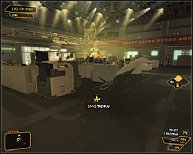 3 - (3) Peaceful solution: Reaching the staircase at the back of the studio - Confronting Eliza Cassan - Deus Ex: Human Revolution Game Guide