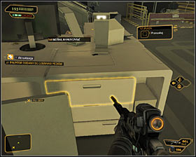 18 - (3) Peaceful solution: Reaching the staircase at the back of the studio - Confronting Eliza Cassan - Deus Ex: Human Revolution Game Guide