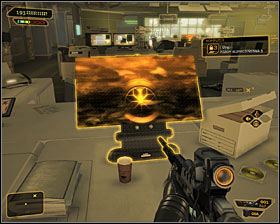 As for the studio itself, take some time to look into all the drawers #1 - (3) Peaceful solution: Reaching the staircase at the back of the studio - Confronting Eliza Cassan - Deus Ex: Human Revolution Game Guide