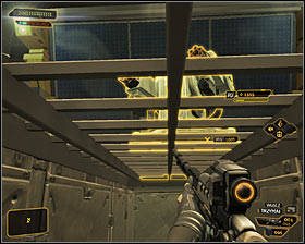 The third and last path implies finding the second ventilation shaft entrance, inside the guards room #1 - (4) Peaceful solution: Reaching the funicular - Confronting Eliza Cassan - Deus Ex: Human Revolution Game Guide