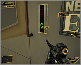 Regardless of the decisions made thus far, you have to wait for a confirmation from Pritchard and enter the funicular after receiving it #1 - (5) Aggressive solution: Summoning the funicular - Confronting Eliza Cassan - Deus Ex: Human Revolution Game Guide