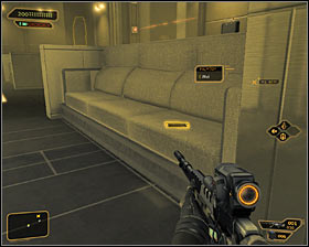 Wait for the funicular to take you to the 2nd level of the basement #1 - (6) Peaceful solution: Reaching the main area of the basement - Confronting Eliza Cassan - Deus Ex: Human Revolution Game Guide