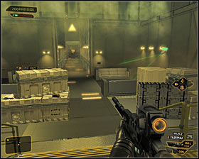 1 - (6) Aggressive solution: Reaching the main area of the basement - Confronting Eliza Cassan - Deus Ex: Human Revolution Game Guide