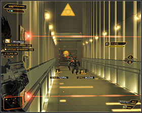 2 - (6) Aggressive solution: Reaching the main area of the basement - Confronting Eliza Cassan - Deus Ex: Human Revolution Game Guide