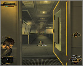 Go out and head north #1 - (7) Peaceful solution: Reaching the staircase - Confronting Eliza Cassan - Deus Ex: Human Revolution Game Guide