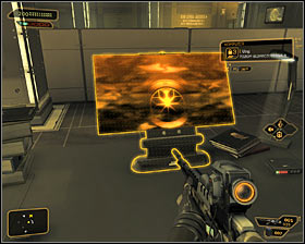 Make sure youve stunned all the enemies and start exploring the room - (7) Peaceful solution: Reaching the staircase - Confronting Eliza Cassan - Deus Ex: Human Revolution Game Guide