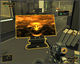 As for the rest of the big office room, its of course worth to check the drawer (you will find, inter alia, an EMP grenade) #1 and interact with all five computer terminals #2 - (9) Peaceful solution: Reaching room 802-11 - Confronting Eliza Cassan - Deus Ex: Human Revolution Game Guide