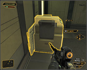 Exit the lower office and head to the upper one #1 - (9) Peaceful solution: Reaching room 802-11 - Confronting Eliza Cassan - Deus Ex: Human Revolution Game Guide